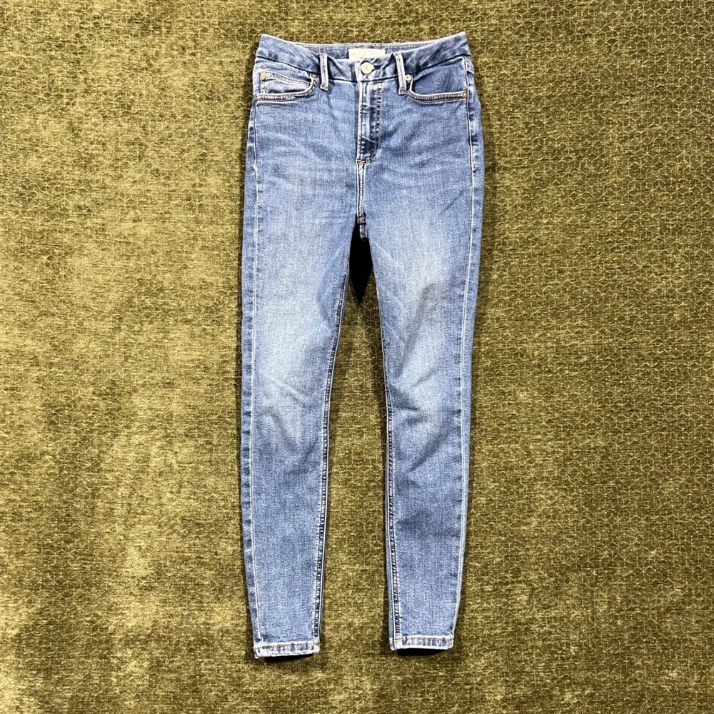 Free People We The Free Skinny Jeans Womens 27 Blue High Rise Stretch OB1133447